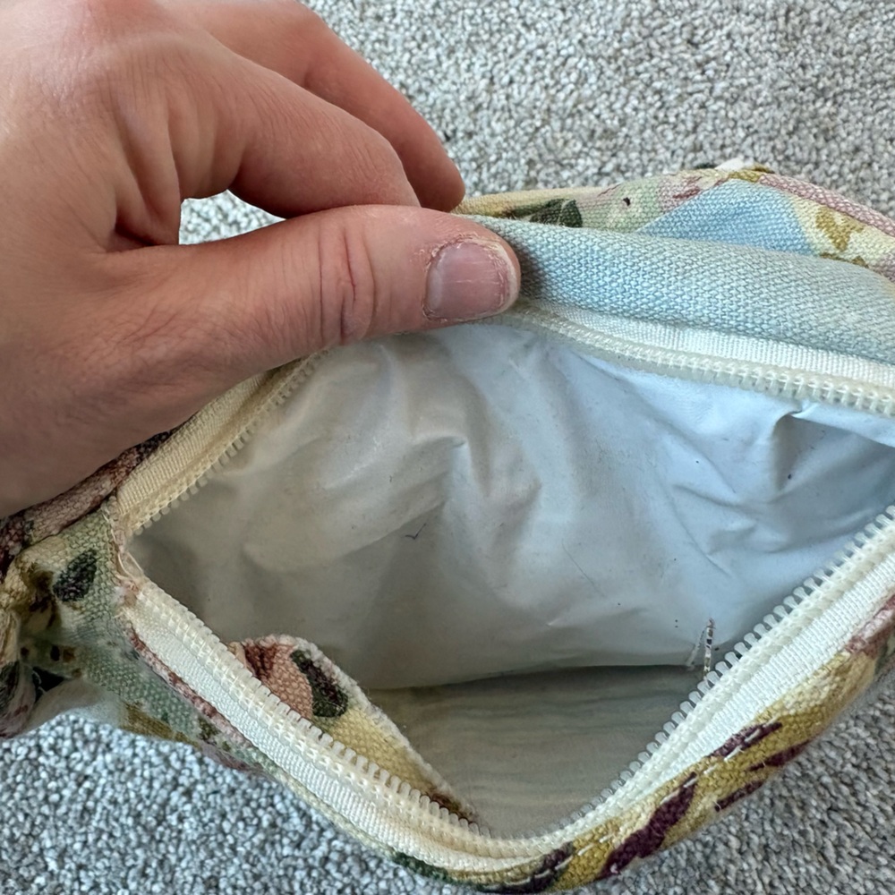 Vtg Retro Floral Patchwork Fanny Pack Pastel Colorful Cottage grandma core - Picture 8 of 8